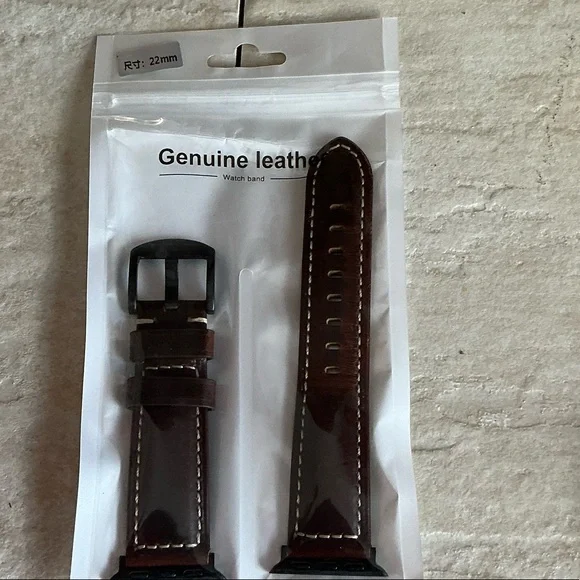 Leather Band for Apple Watch NEW IN PACKAGE - Picture 2 of 2